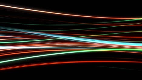 glowing lines on black background