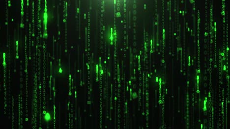 animación de tecnología de innovación de código binario - 4k loopable