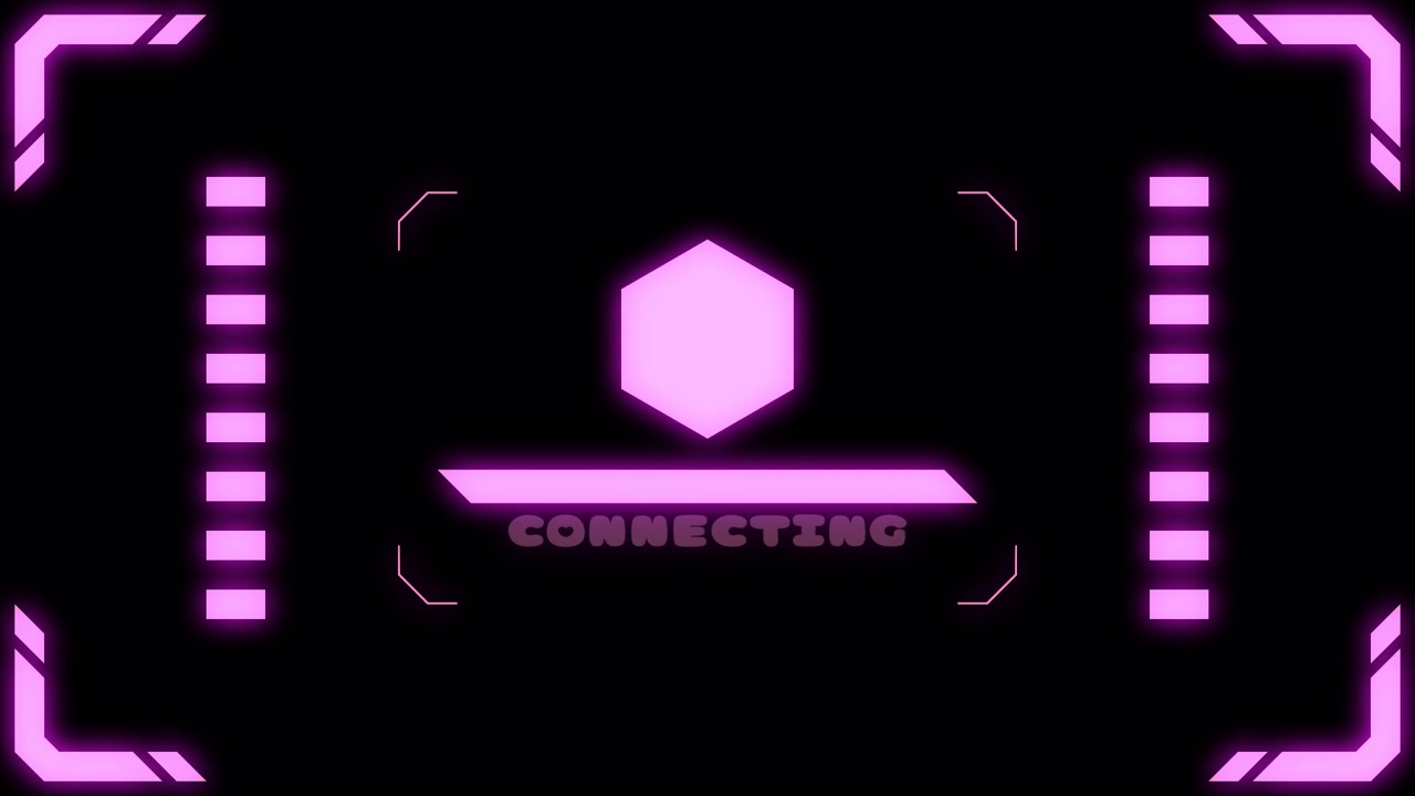 Virtual connection neon hexagon Transitions. 1080p - 30 fps - Alpha Channel (5)
