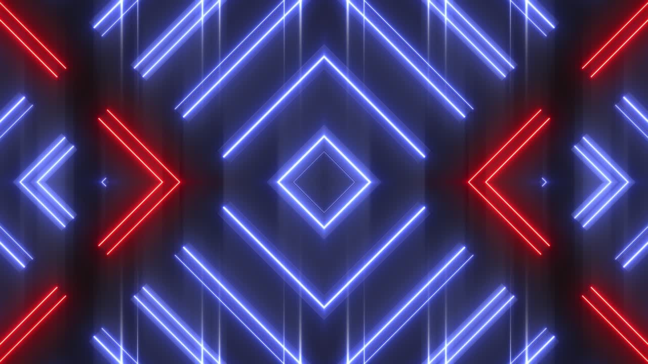 patrón geométrico de neón abstracto