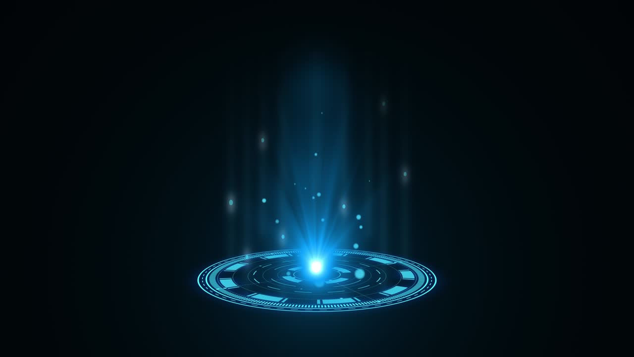 푸른 홀로그램, 허드 서클 인터페이스, 디지털 데이터 네트워크 보호, 미래 기술 네트워크 개념, 모든 종류의 하이테크, 과학, 기술 또는 미래 개념에 적합합니다.