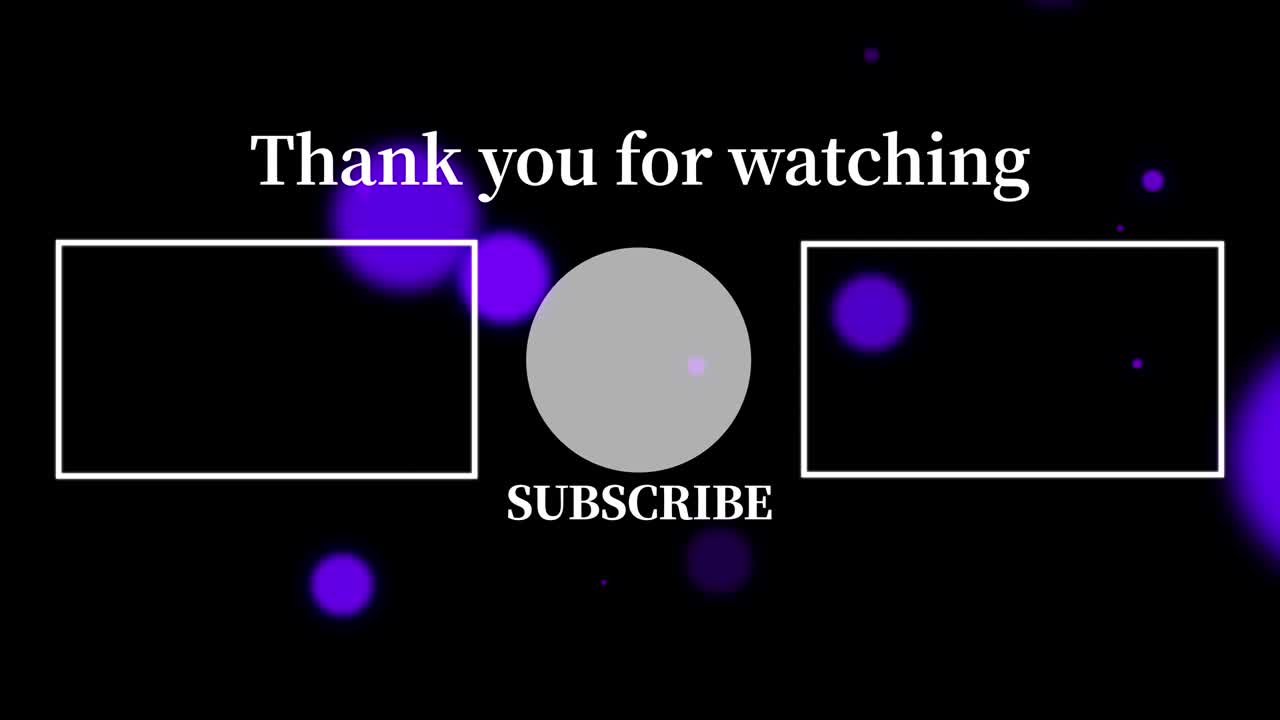 객체 조명 엔드 카드 엔딩 스크린 모션 그래픽