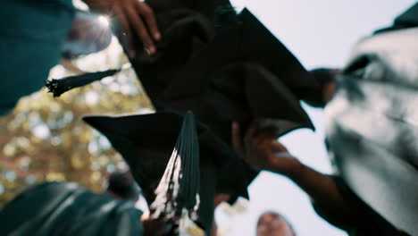 graduates celebrating commencement