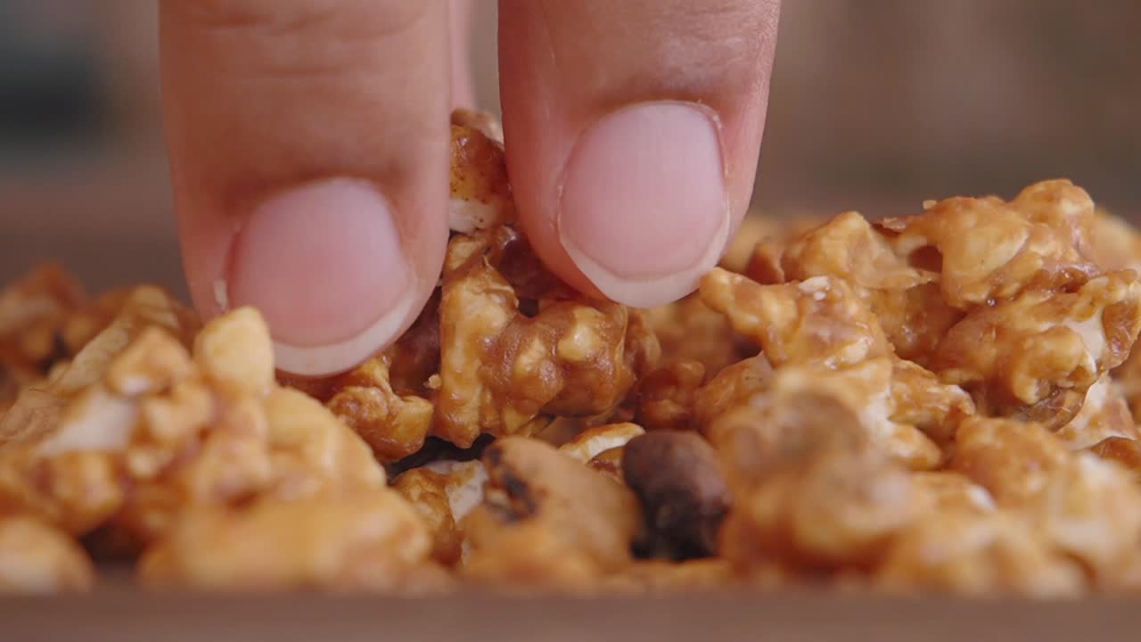 palomitas de maíz de caramelo