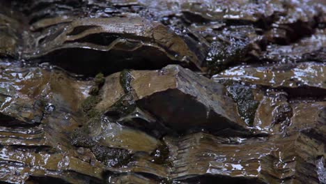 water dripping down a canyon wall