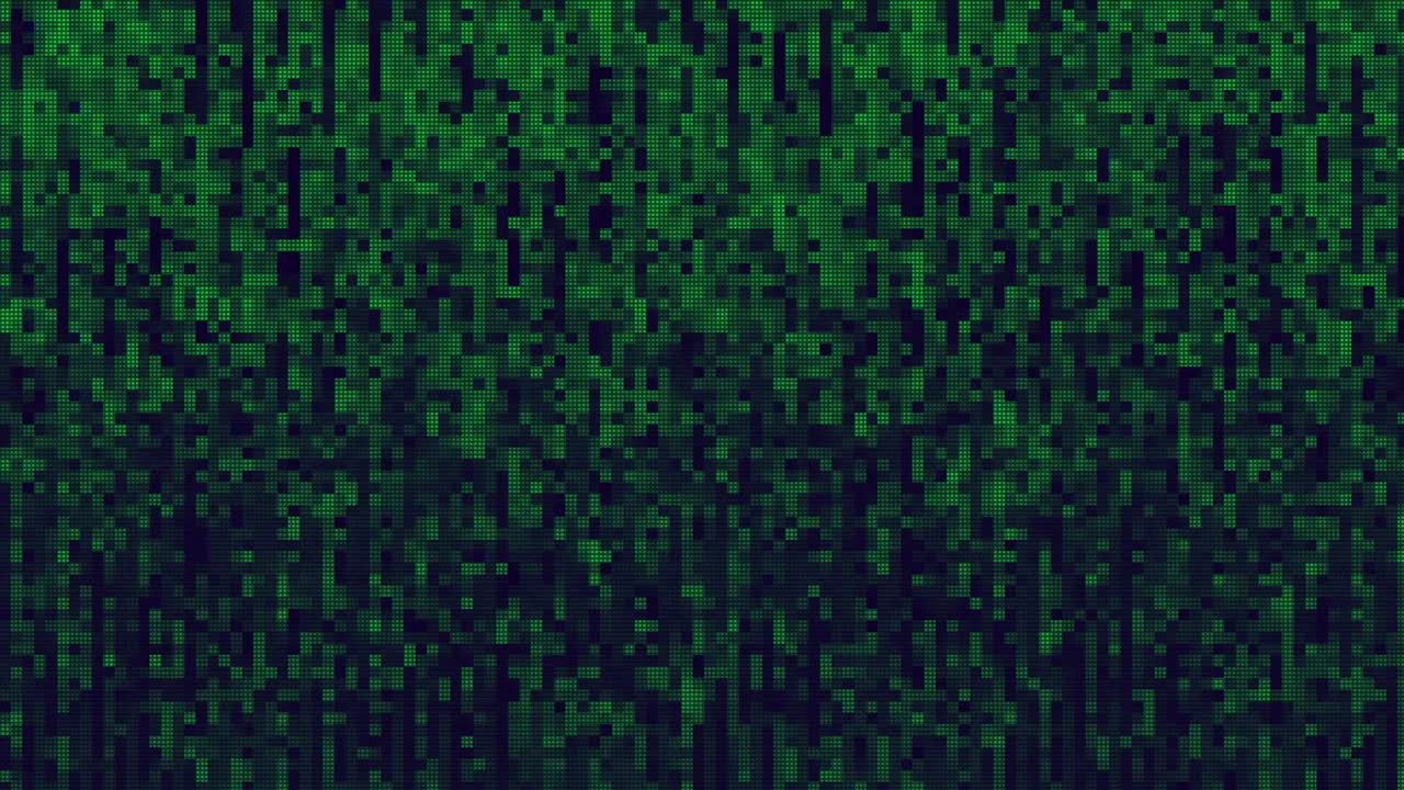 diseño único abstracto animación digital ruido de píxeles error de fallo daño de video