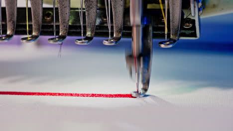 máquina de bordado en la industria textil en los fabricantes de prendas de vestir