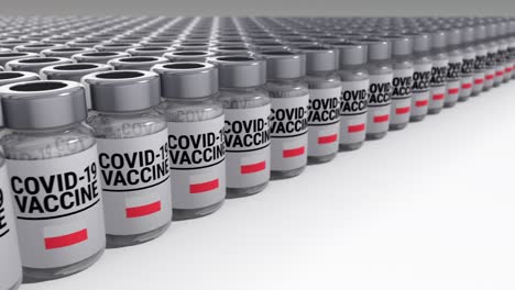 covid-19 vaccine bottles poland