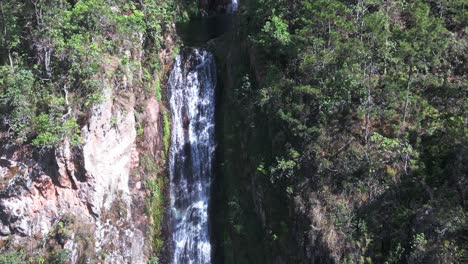 Salto-De-Aguas-Blancas-Waterfall-And-Natural-Pool,-Constanza-In-Dominican-Republic