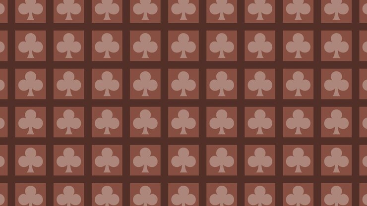 Clubs Playing Cards Pattern