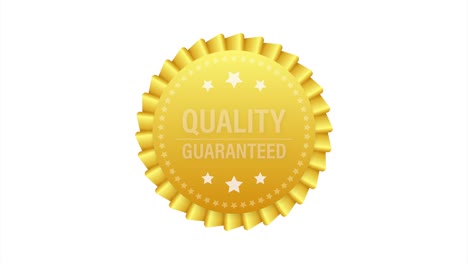 quality guaranteed. check mark. premium quality symbol. stock illustration.