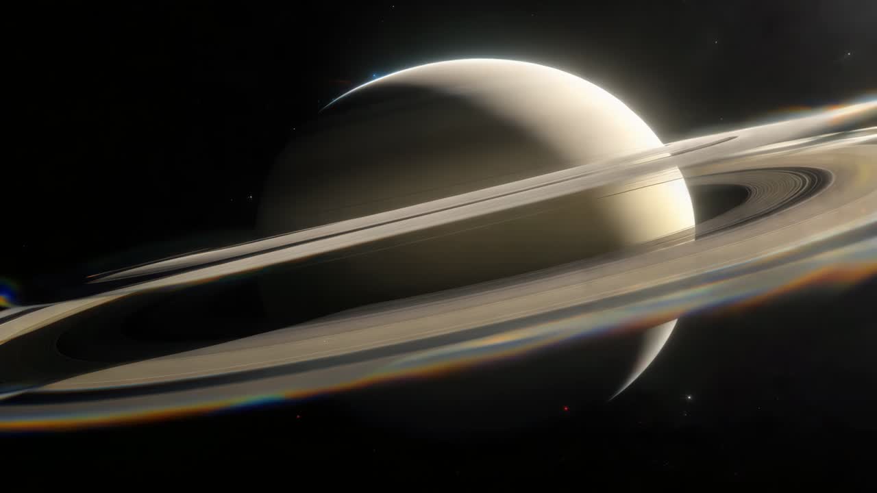 Saturn's Rings in Space