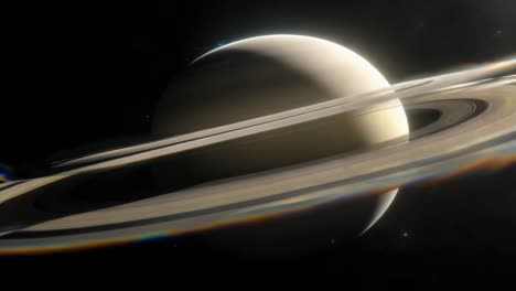 saturn's rings in space