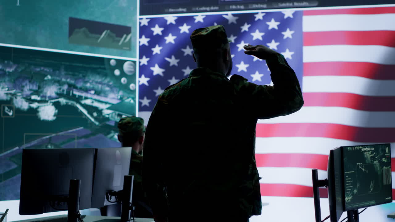 el personal militar estadounidense asegura la protección de los servidores e información clasificada.