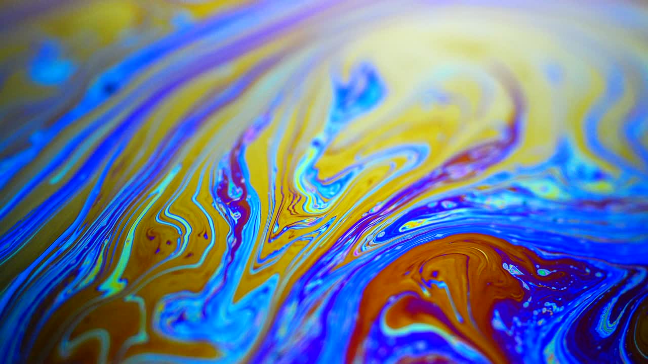 colores en movimiento, efecto líquido, burbujas de jabón
