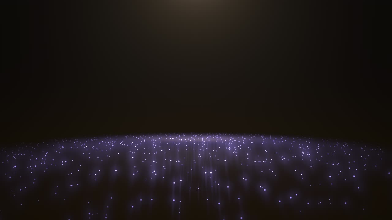 Purple lights and glitters on stage