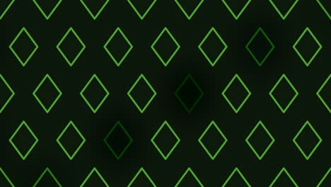 black and green diamond pattern with striking green lines