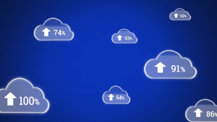 Upload progress clouds