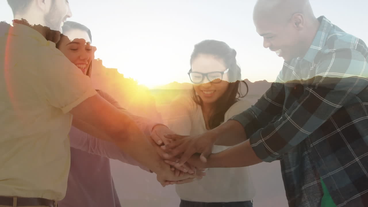 성공을 축하하는 팀