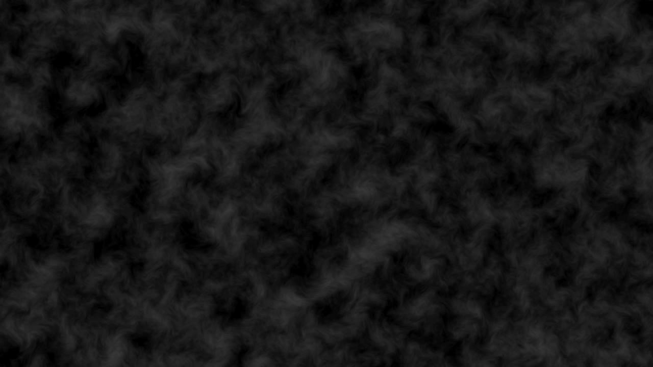 Fumo bianco astratto 4K su sfondo nero. Sfondo per motion graphic e animazione.