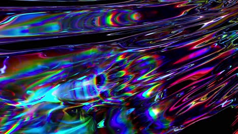 abstract iridescent liquid art