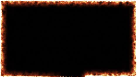 marco de fuego ardiente