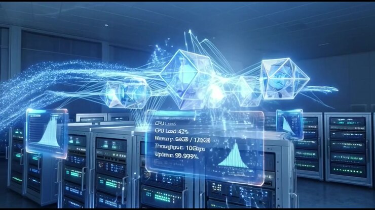Digital Data Processing and Network Connectivity in a Server Room