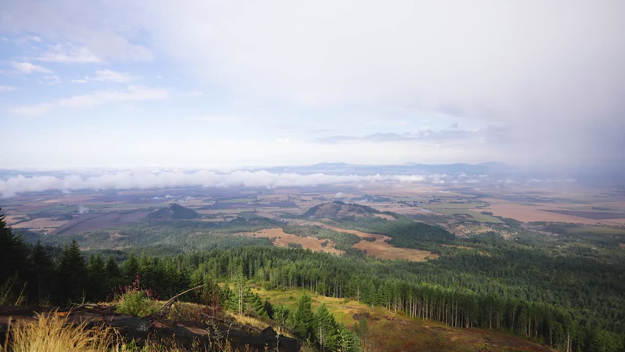 Valley Covered by Clouds Time Lapse