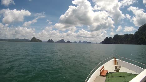 thailand on boat on the ocean