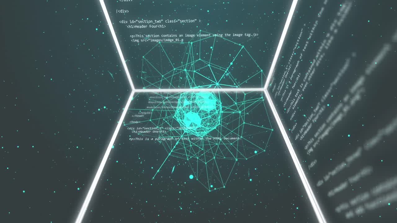 Animation of data processing over cube