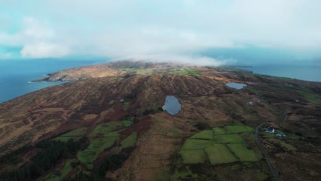 epic locations ireland west cork sheeps head peninsula aerial landscape of this wild remote mountainous and rugged beauty spot in winter