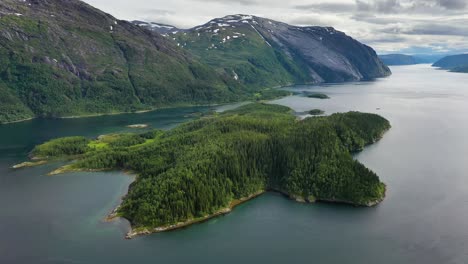 aerial footage beautiful nature norway