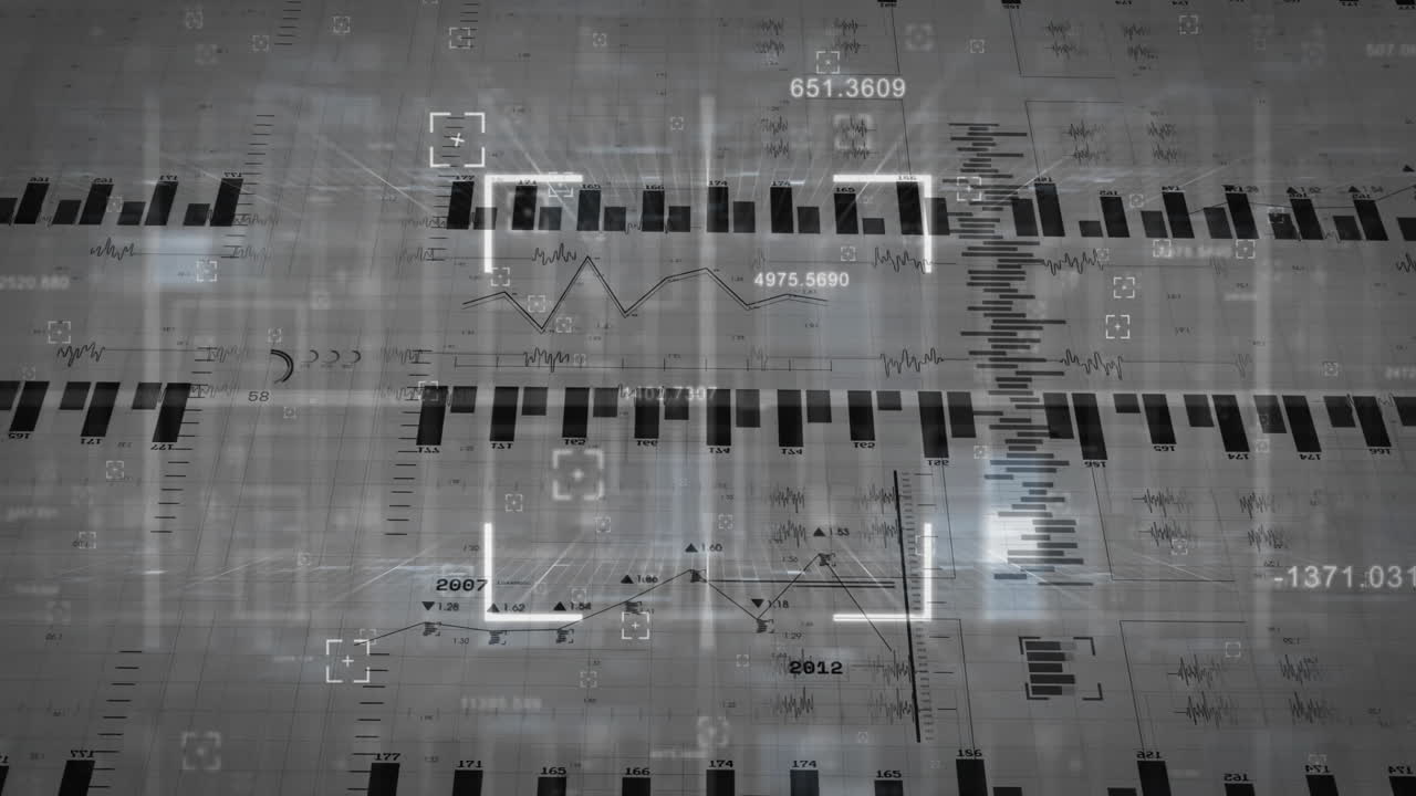 금융 데이터 분석 및 주식 시장 트렌드 애니메이션 (바 및 선 그래프)