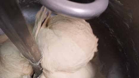 dough mixing in commercial mixer
