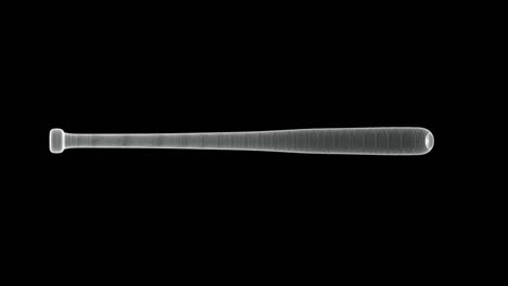 hologram screen of a baseball bat - loop