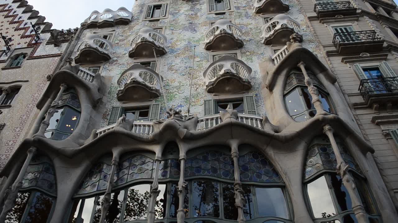 La fachada de la Casa Batlló. Barcelona, España.
