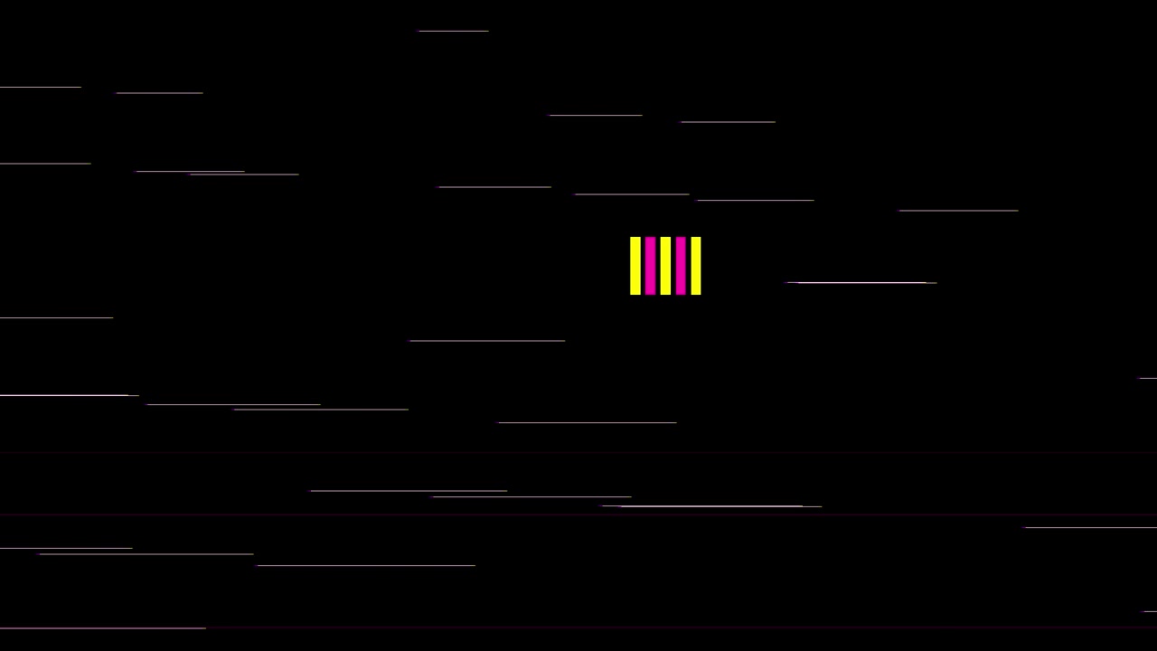 Abstract Digital Glitch Effect with Moving Lines and Bars