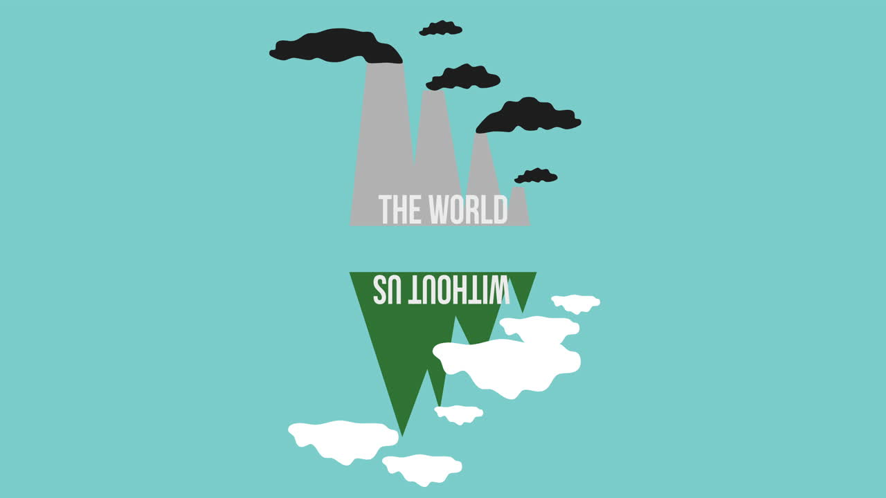 우리 없는 세계: 환경 영향의 시각적 표현