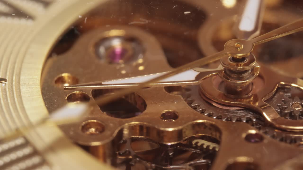 Close up on vintage clock