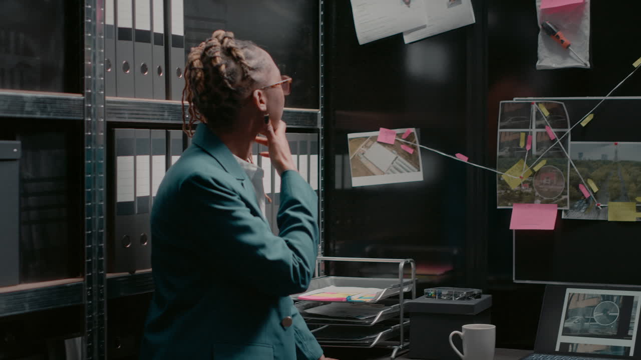 Detective Working on a Case