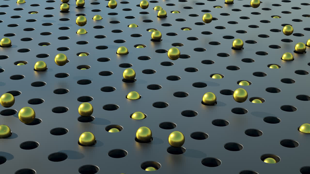 미니멀리즘 루프 골든 스페어 지하학적 추상적인 배경 3d 렌더링 애니메이션