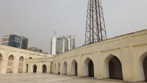 exterior of a mosque in dhaka, bangladesh