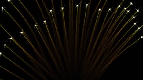 animation of fireworks on black background