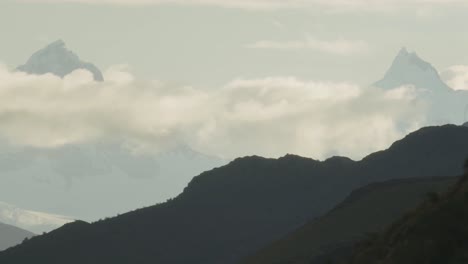 mountain peaks in the distance