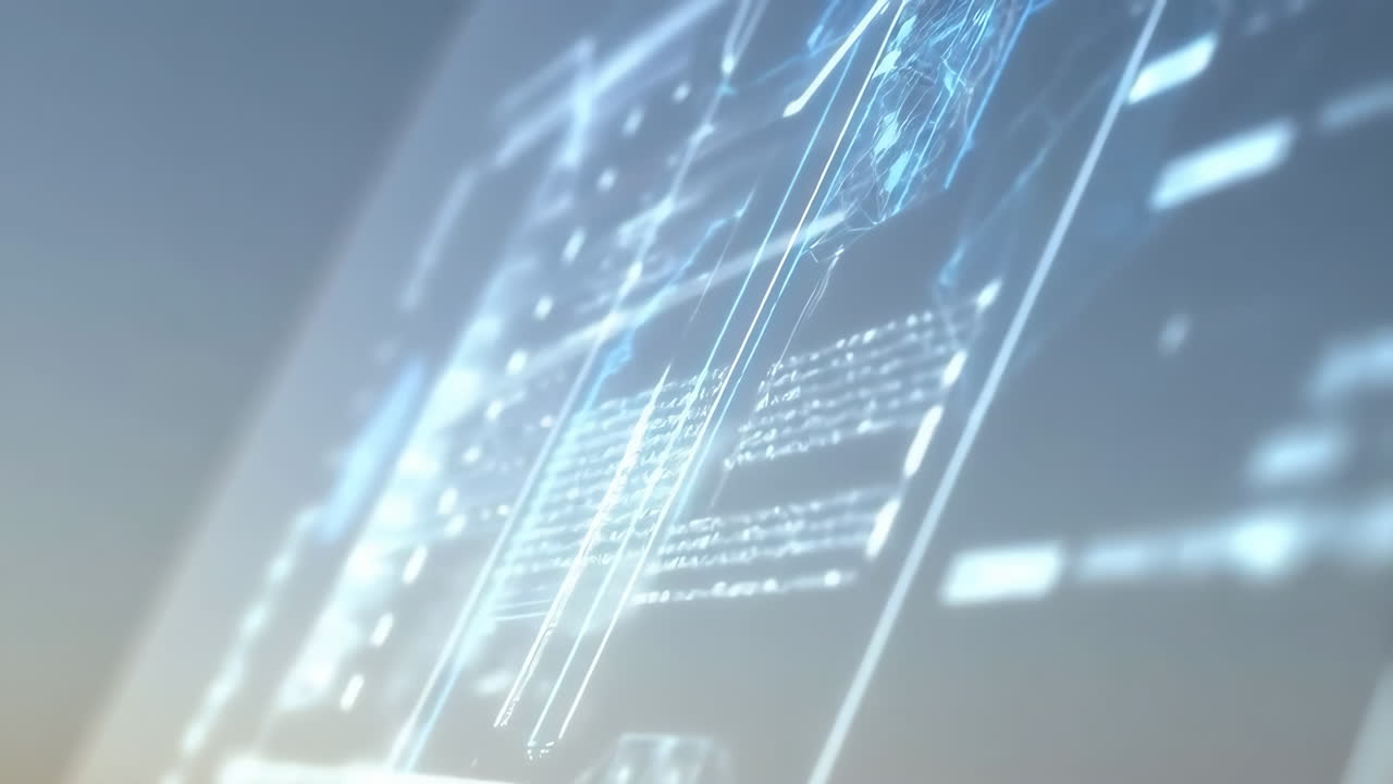 Abstract Digital Data Interface Background