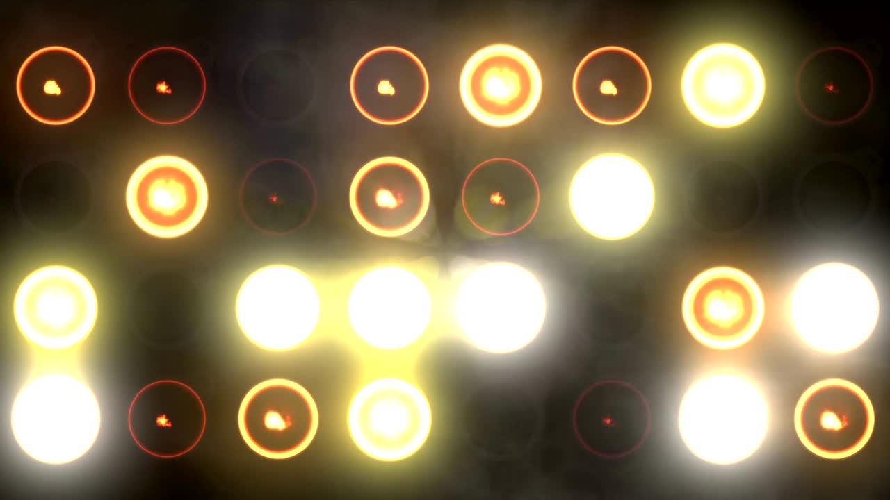 무대 조명의 루프 애니메이션.