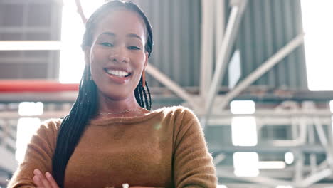 black woman, business and face