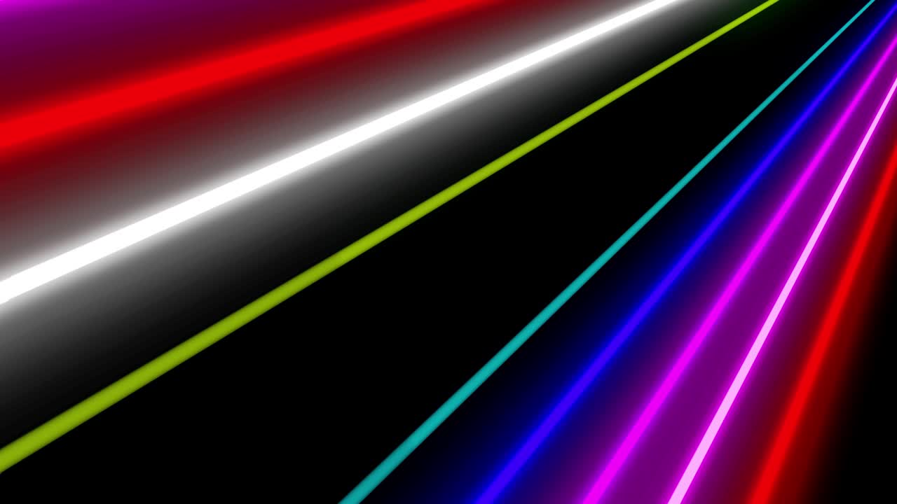 Neon line illumination animation motion graphics