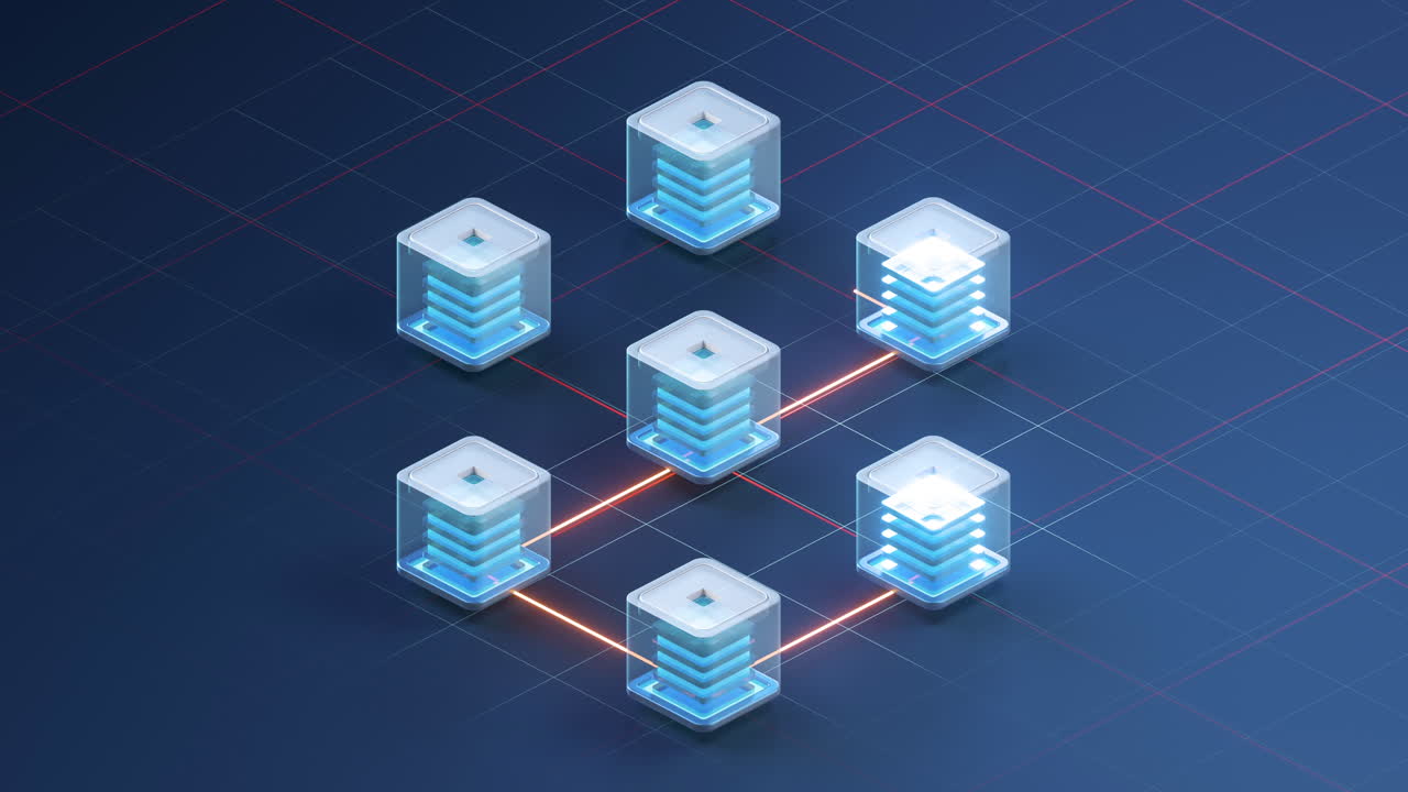 NFT nonfungible tokens concept with dark background, 3d rendering.