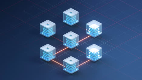 concepto de tokens no fungibles nft con fondo oscuro, renderización en 3d.